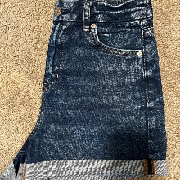 American Eagle Outfitters Dark Blue Jean Shorts SIZE 2 - Picture 6 of 6